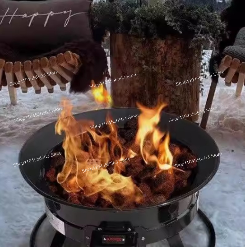Outdoor Furniture Fire Pit - Perapian Propana Portabel 58.000 BTU, Mangkuk