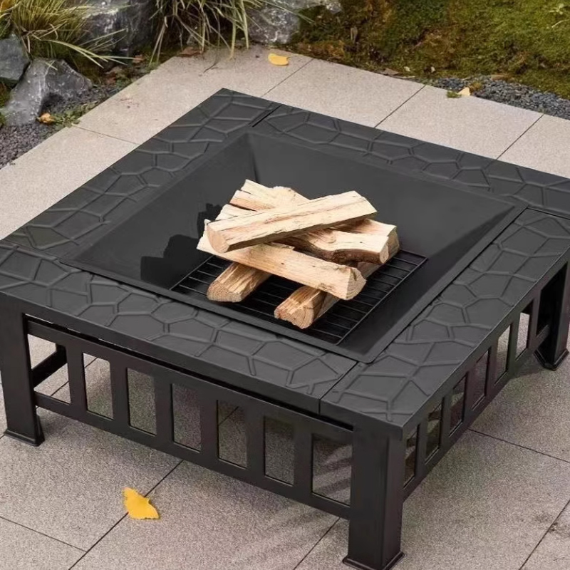 Fire Pit Bowl - Perapian Logam untuk Luar Ruangan, Teras,