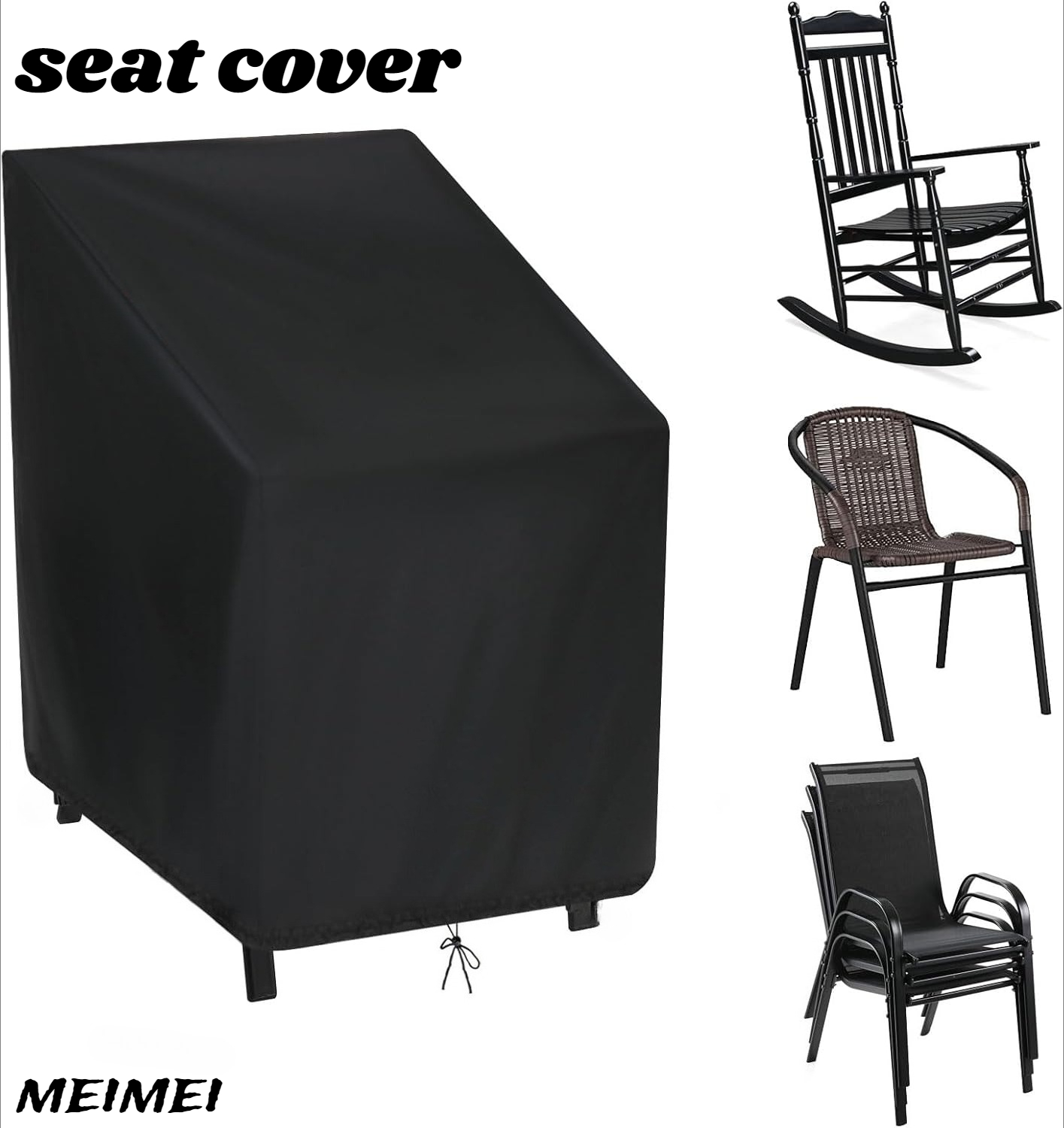 Outdoor Furniture Quality - Tas Penyimpanan Penutup Debu Kursi Bertumpuk