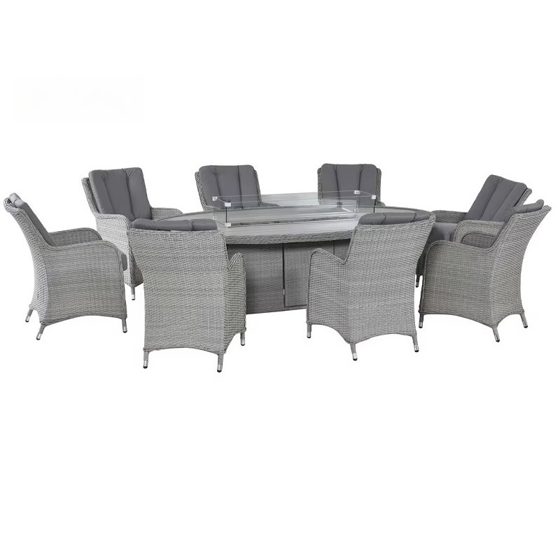 Set Sofa Taman Rotan Anyaman A - Outdoor Furniture Fire Pit ulasan dan harga