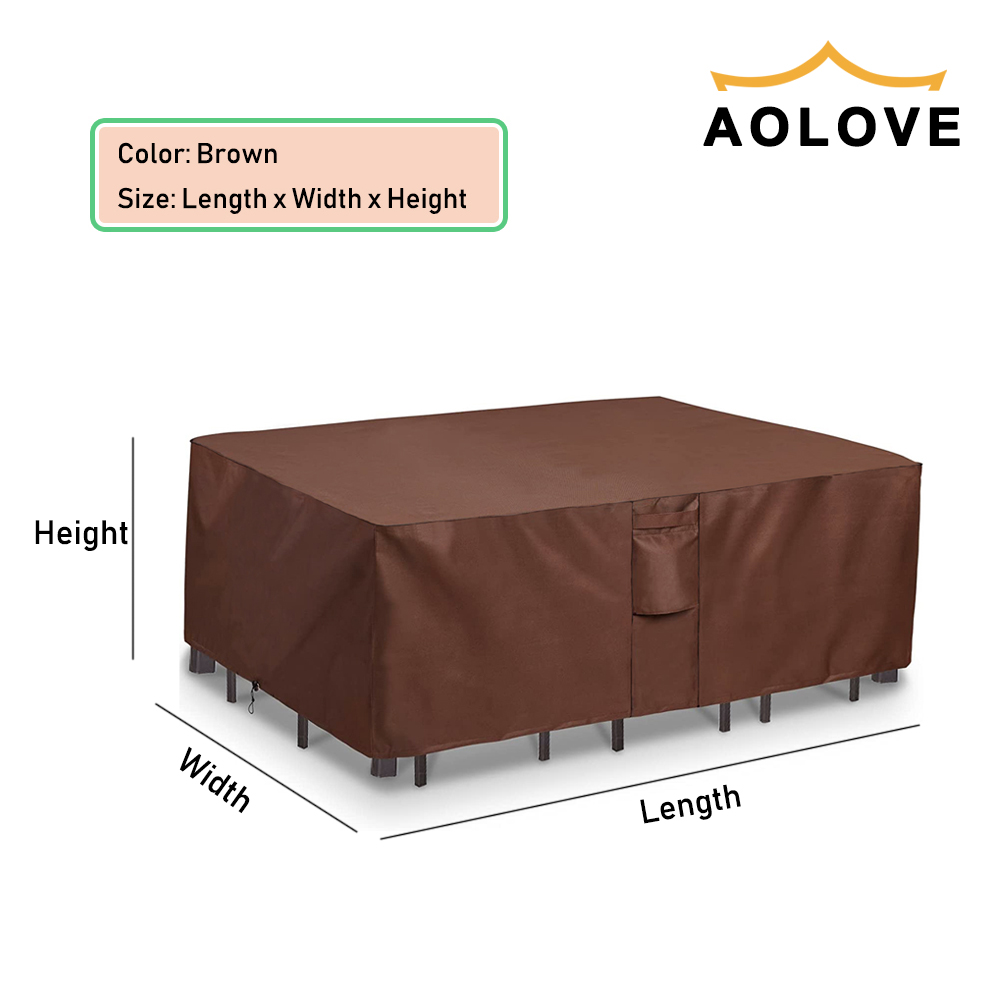 Cokelat 420D Tugas Berat Luar  - Outdoor Furniture Lowes ulasan dan harga