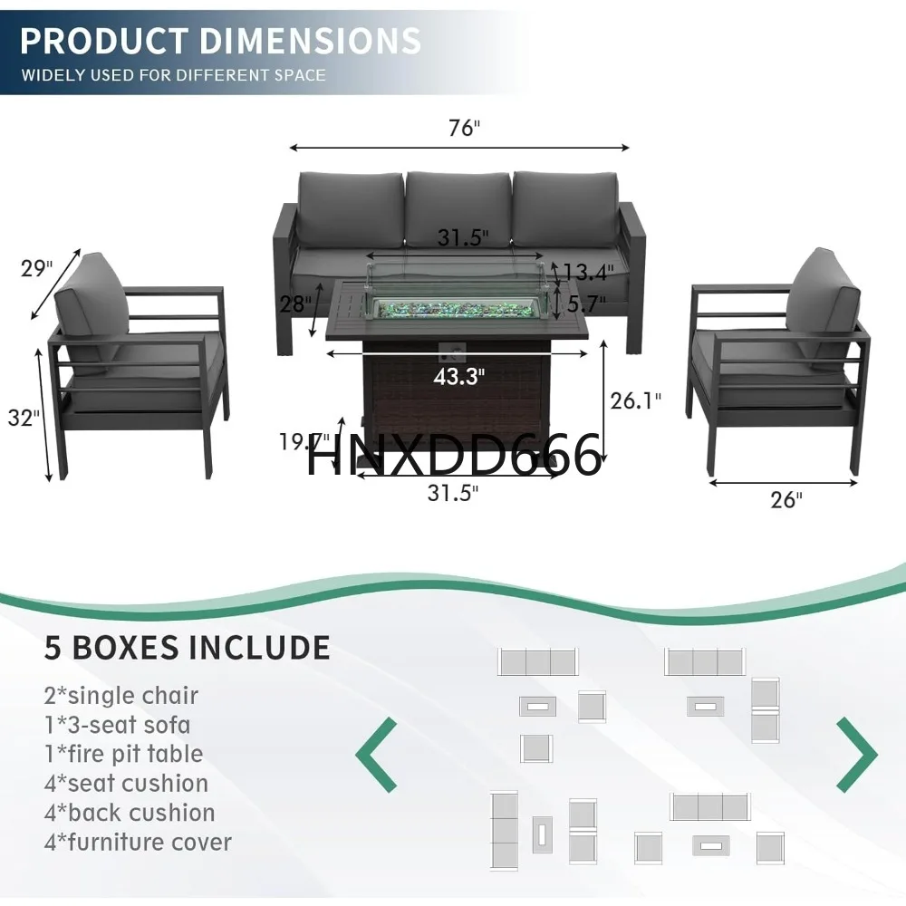 Set Furnitur Teras dengan Meja - Outdoor Furniture Fire Pit ulasan dan harga