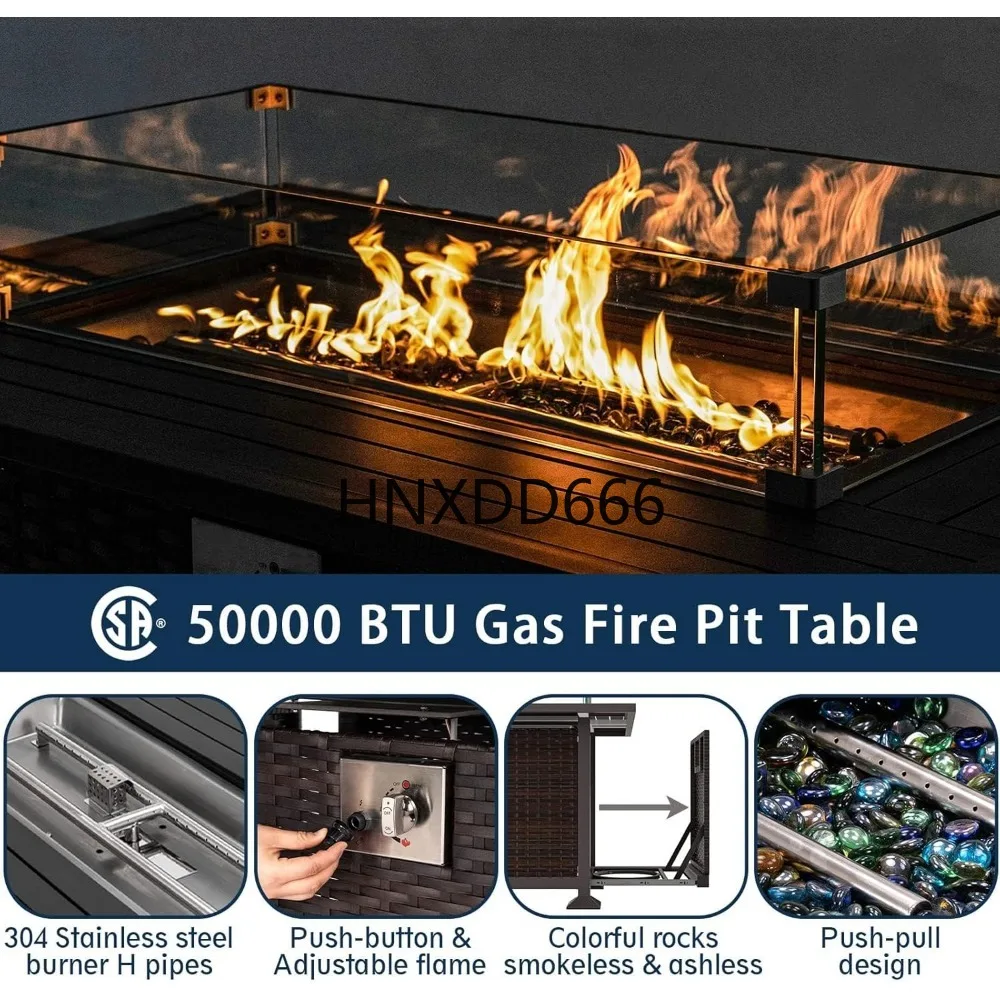 Set Furnitur Teras dengan Meja - Outdoor Furniture Fire Pit ulasan dan harga