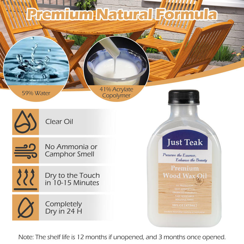 Kit Perawatan Minyak Lilin Kay - Outdoor Furniture Oil Teak ulasan dan harga