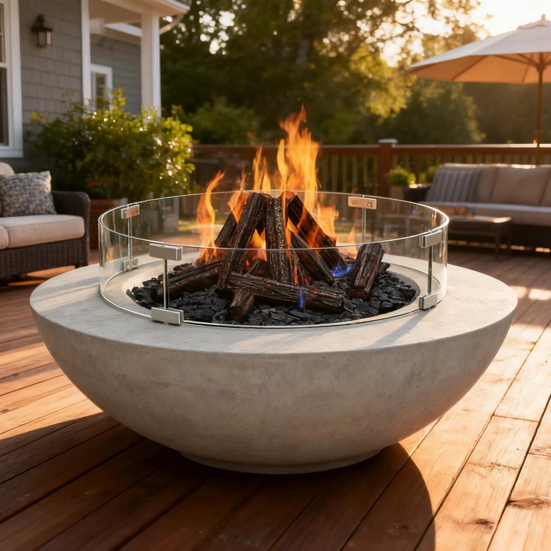 Meja Perapian GFRC 36 inci Ter - Fire Pit Bowl ulasan dan harga
