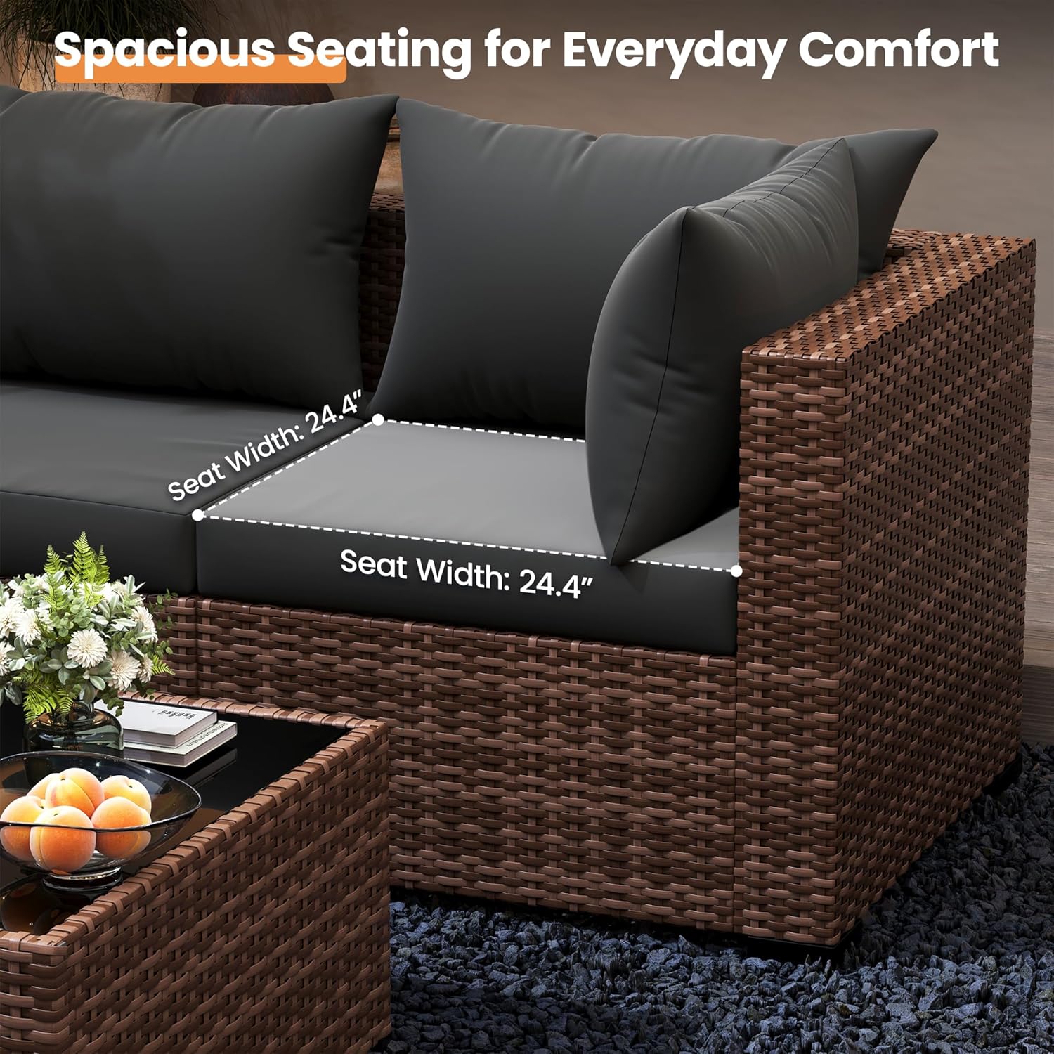 Set Sofa Seksional Luar Ruanga - Outdoor Furniture Fire Pit ulasan dan harga