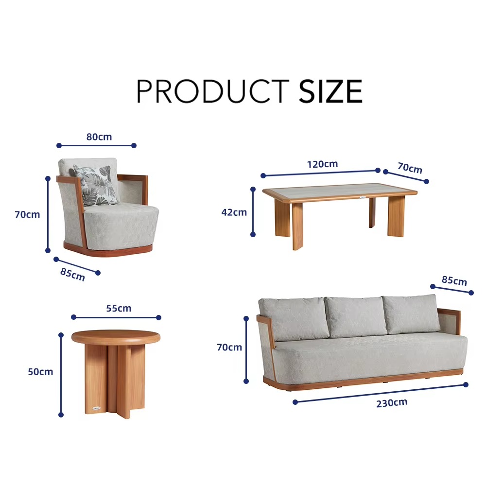 Set Furnitur Taman Sofa Alumin - Outdoor Furniture Quality ulasan dan harga