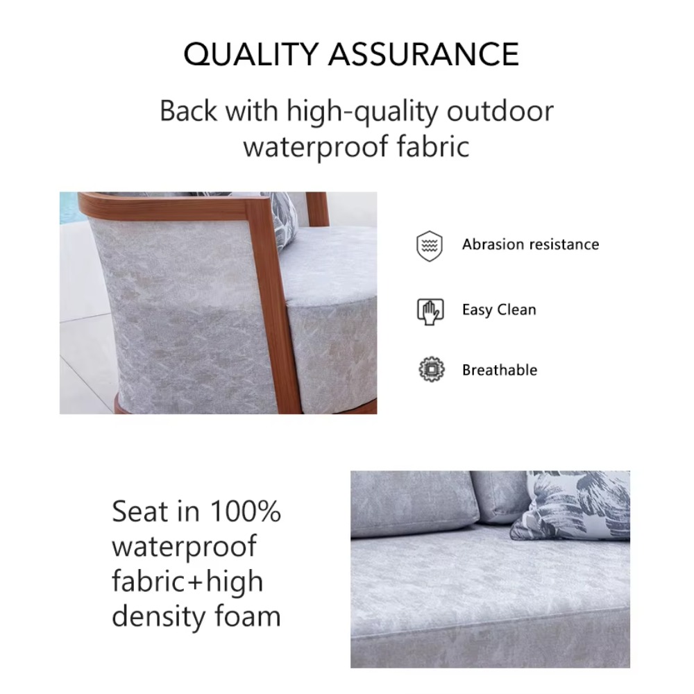Set Furnitur Taman Sofa Alumin - Outdoor Furniture Quality ulasan dan harga