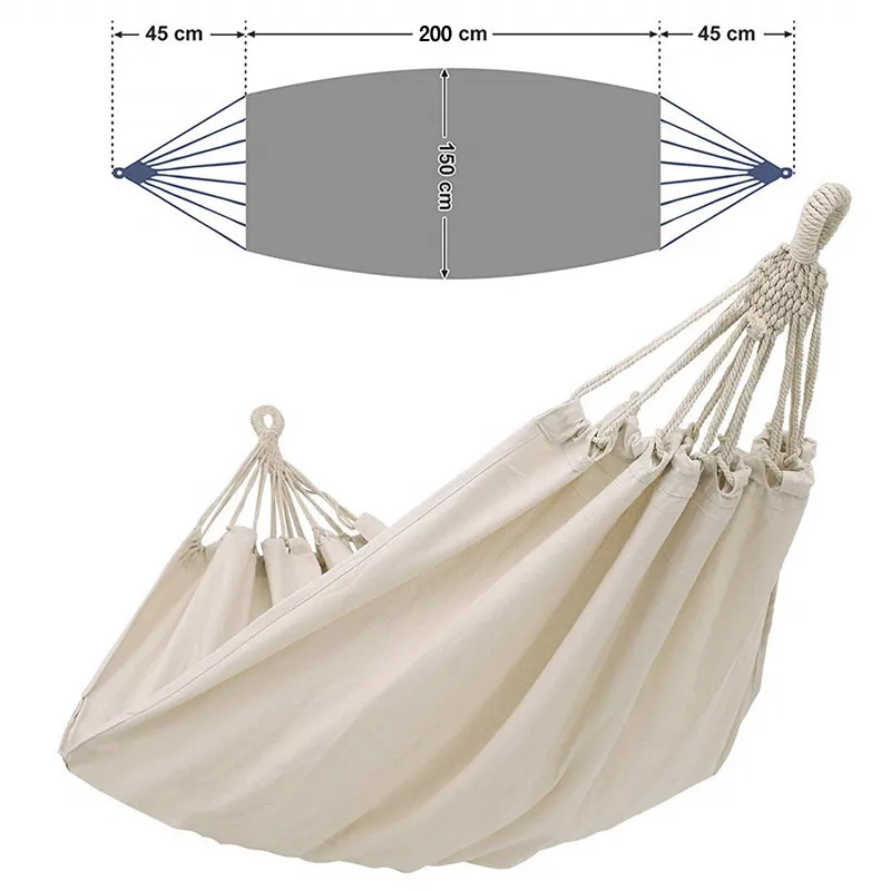 Hammock Katun Organik Putih, H - Outdoor Furniture Quality ulasan dan harga