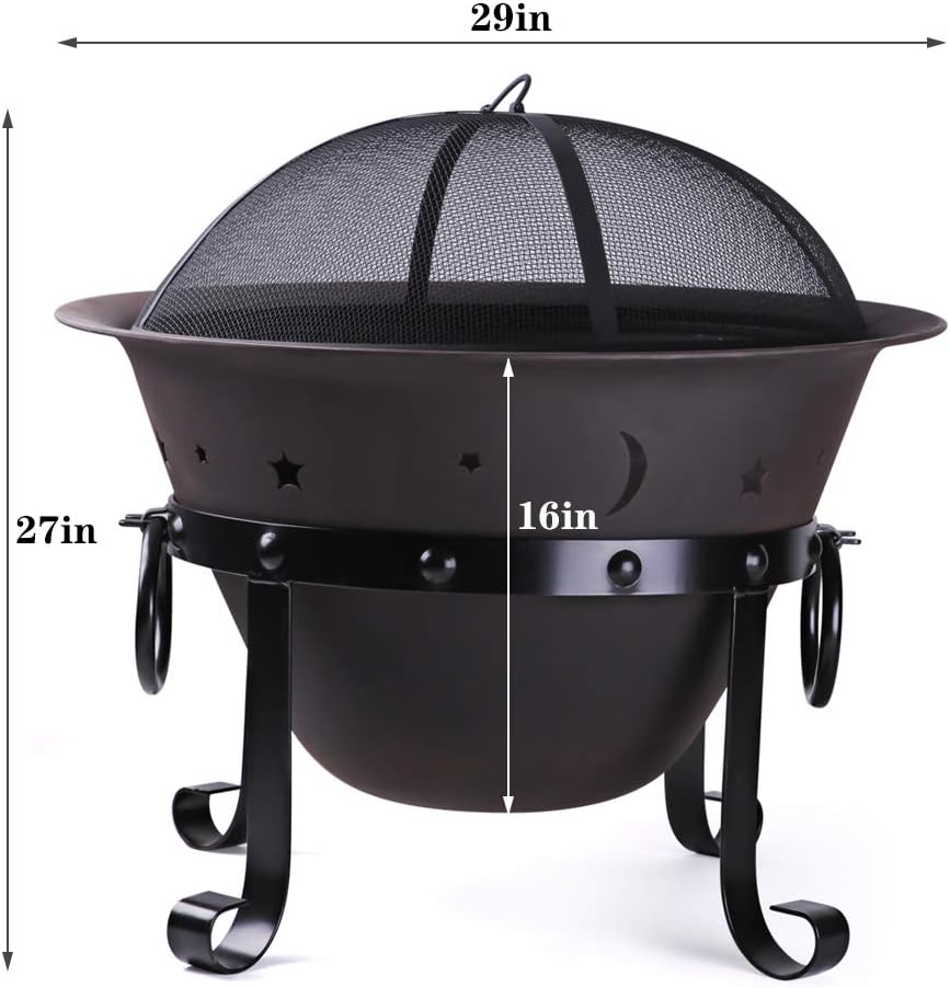 Tungku Api Besi Cor, 29 inci,  - Fire Pit Bowl ulasan dan harga