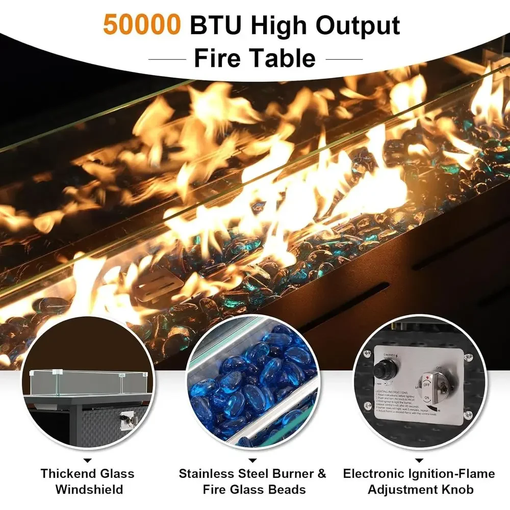 Set Furnitur Teras 8 Bagian de - Outdoor Furniture Fire Pit ulasan dan harga
