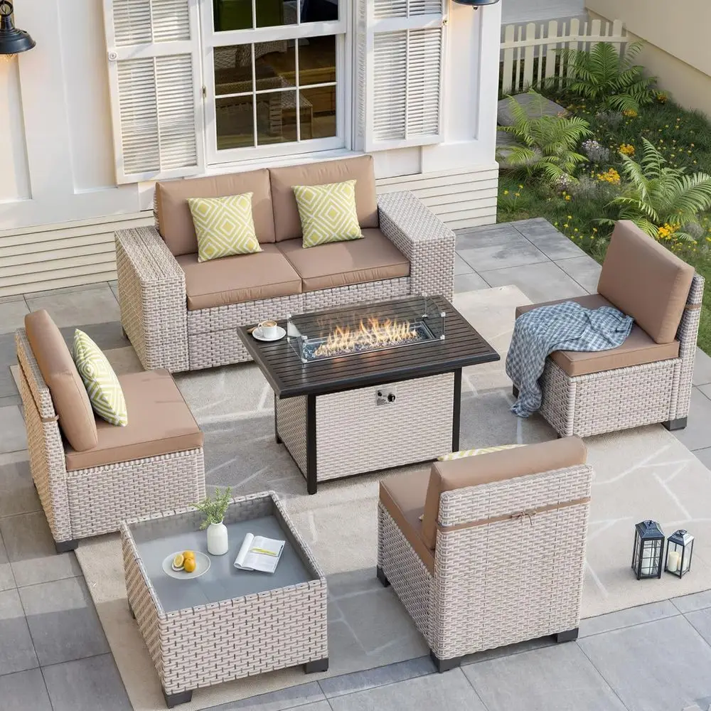 Set Furnitur Teras Luar Ruanga - Outdoor Furniture Fire Pit ulasan dan harga