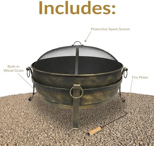 Perapian Baja Besar 34-Inci un - Fire Pit Bowl ulasan dan harga