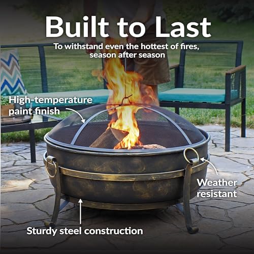 Perapian Baja Besar 34-Inci un - Fire Pit Bowl ulasan dan harga