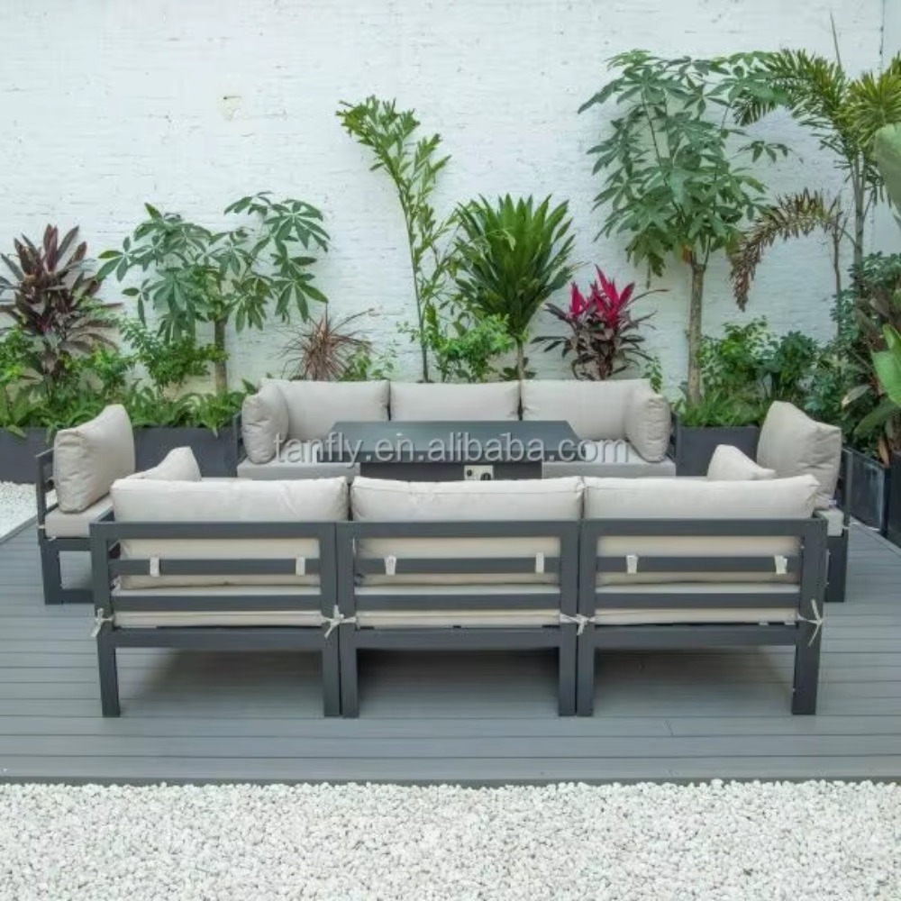 Set Furnitur Taman Modern Alum - Outdoor Furniture Fire Pit ulasan dan harga