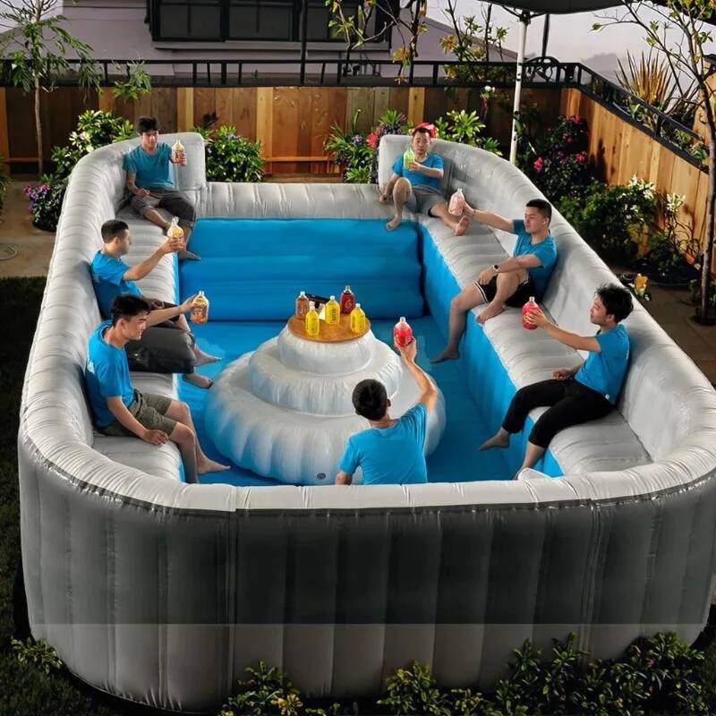 Kolam Renang Sofa Tiup Kustom  - Outdoor Furniture For Pool ulasan dan harga
