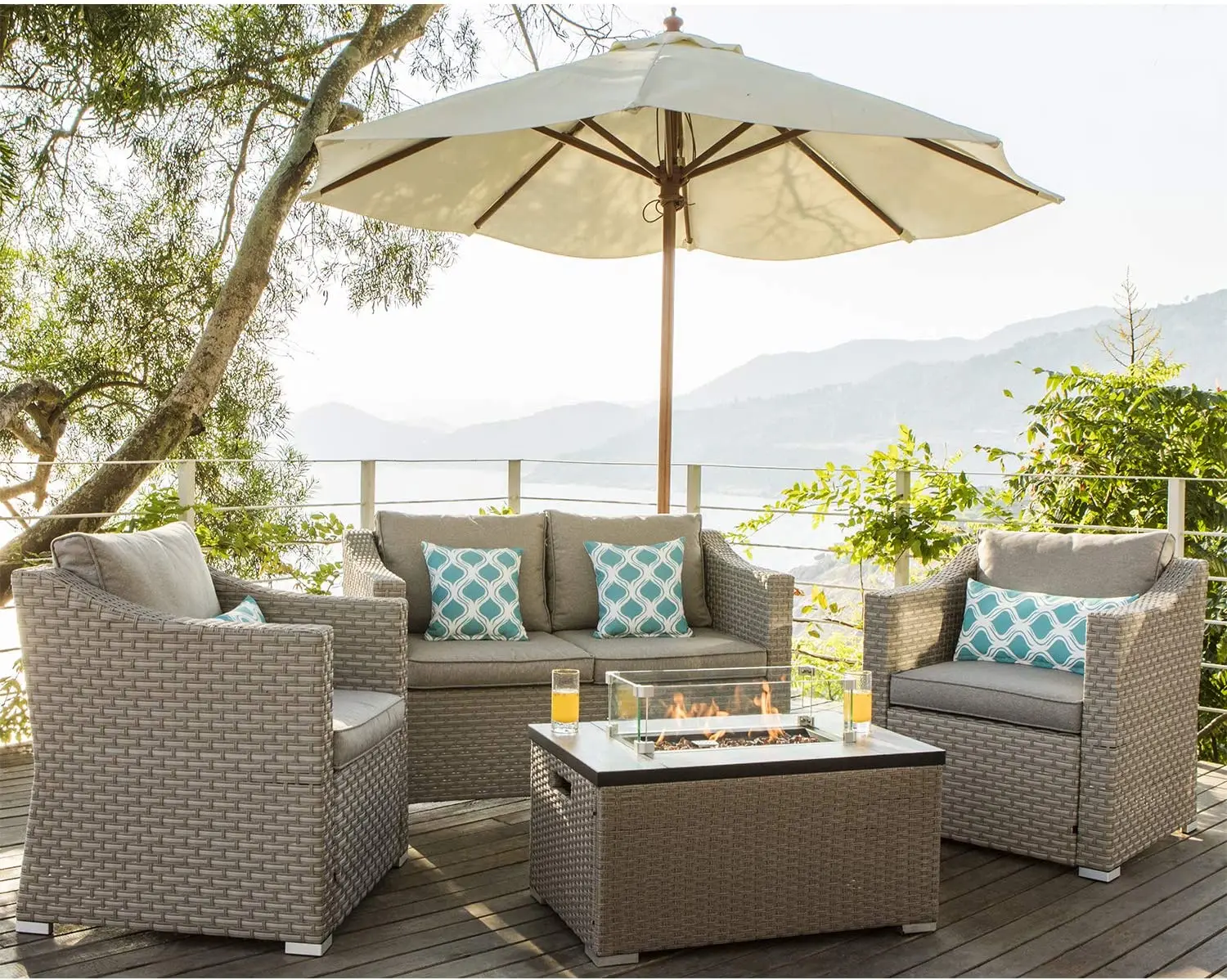 -Furnitur Luar Ruangan 5 Bagia - Outdoor Furniture Fire Pit ulasan dan harga