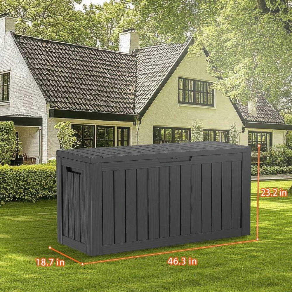 Kotak Penyimpanan Resin 90 Gal - Outdoor Furniture For Pool ulasan dan harga