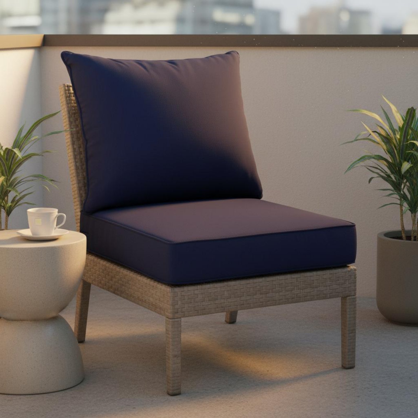 Bantalan Kursi Teras dengan Pe - Outdoor Furniture Cushions ulasan dan harga