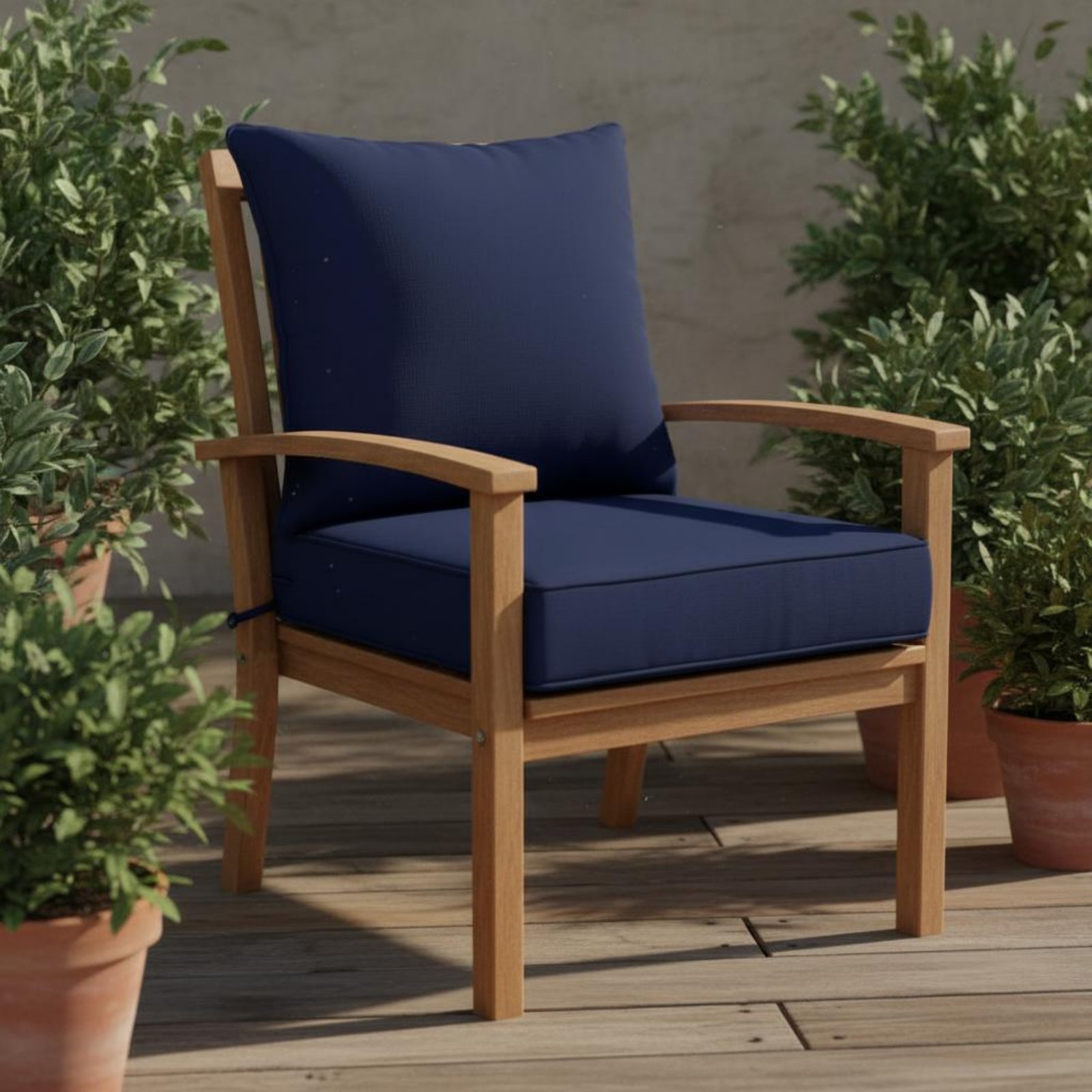 Bantalan Kursi Teras dengan Pe - Outdoor Furniture Cushions ulasan dan harga