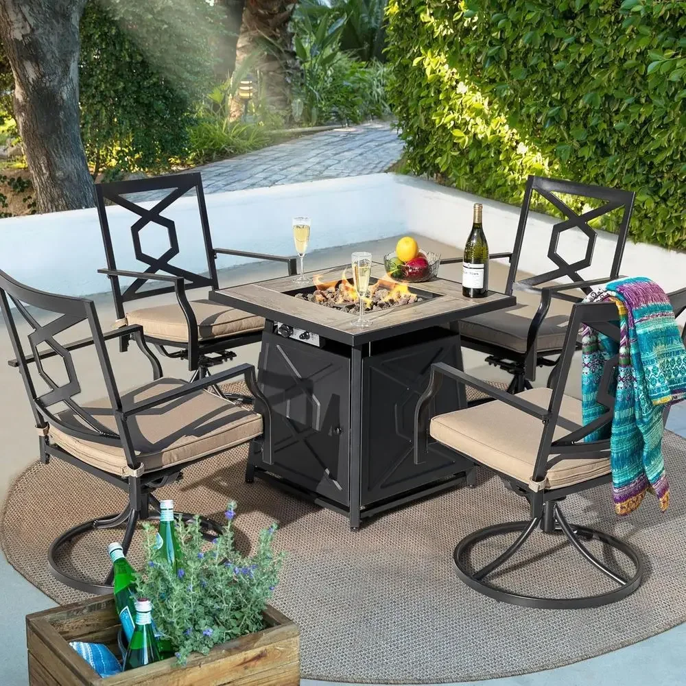 Set Furnitur Teras Luar Ruanga - Outdoor Furniture Fire Pit ulasan dan harga