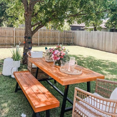 Bangku Kayu Akasia untuk Luar  - Outdoor Furniture Oil Teak ulasan dan harga
