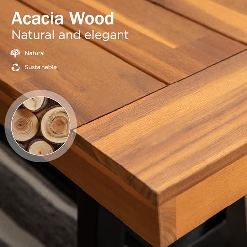 Bangku Kayu Akasia untuk Luar  - Outdoor Furniture Oil Teak ulasan dan harga