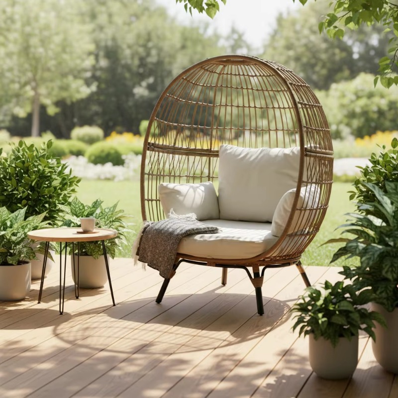 Kursi telur rotan anyaman berk - Outdoor Furniture Quality ulasan dan harga